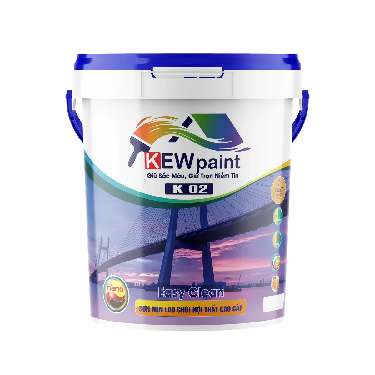 Sơn Mịn Lau Chùi Nội Thất Cao Cấp K02